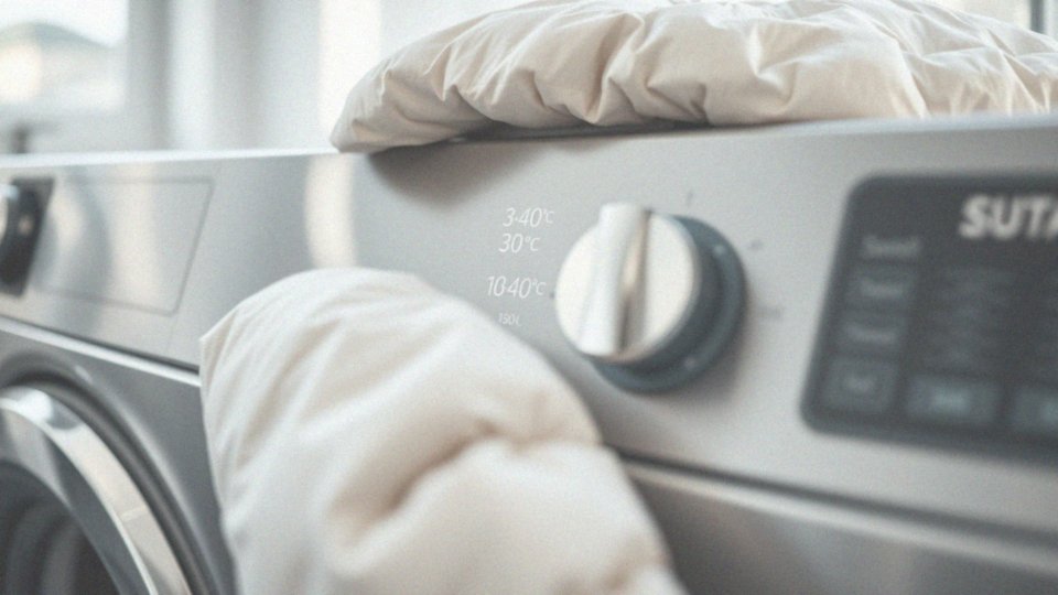 Czy puch syntetyczny można prać w wysokiej temperaturze?
