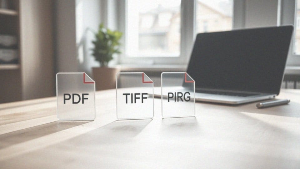 Jakie formaty plików są dostępne po skanowaniu?